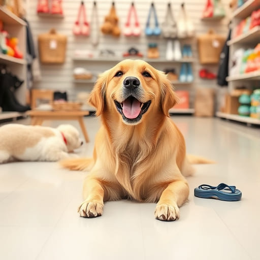 Happy dog with pet accessories from PetLore